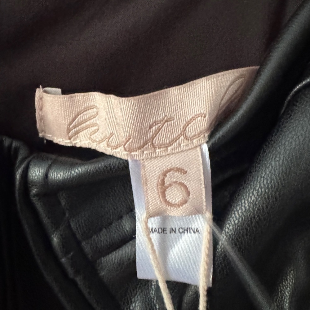 Hutch Essex Faux Leather Corset and Tulle Midi Dress size 6 NWT fully lined - Picture 6 of 6